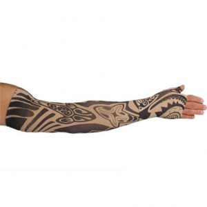 LympheDudes Fierce Beige Compression Arm Sleeve And Gauntlet Health Products