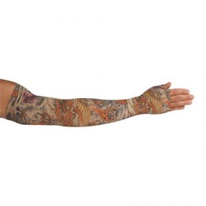 LympheDudes Lotus Dragon Tattoo Compression Arm Sleeve And Gauntlet Health Products