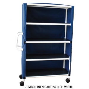 MJM International Four Shelf Linen Cart Health Products