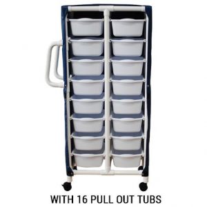 MJM International Specialty Cart with Pull Out Tubs Health Products