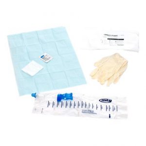 MTG Instant Cath Coude Tip Closed System Catheter Kit Health Products