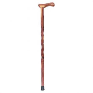 Mabis DMI Briggs Brazos Twisted Aromatic Cedar Walking Cane With Traditional Handle Health Products