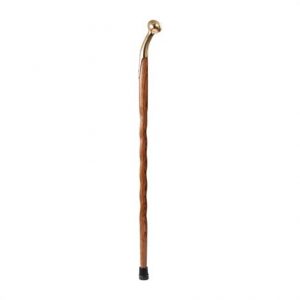 Mabis DMI Briggs Brazos Twisted Oak Walking Cane With Hame Top Health Products