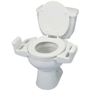 Maddak Elevated Push-Up Toilet Seat With Arms Health Products