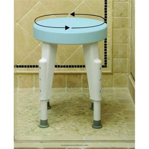 Maddak Rotating Round Shower Stool Health Products