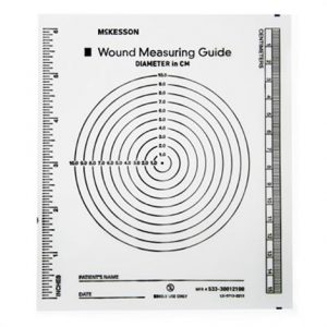 McKesson Clear Plastic Non-Sterile Wound Measuring Guide Health Products