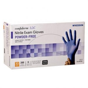 McKesson Confiderm 3.5C Nitrile Exam Gloves Health Products