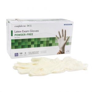 McKesson Confiderm Powder Free Latex Smooth Exam Gloves Health Products