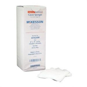 McKesson Medi-Pak 16-Ply Cotton Gauze Sponges Health Products