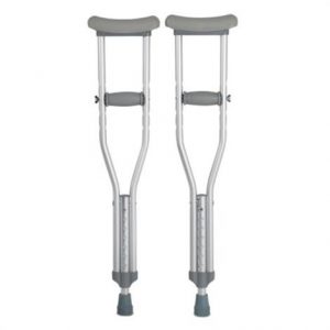 McKesson Push-Button Aluminum Crutches Health Products