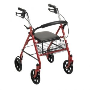 Mckesson Durable Steel Four-Wheel Folding Rollator Health Products