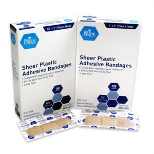 MedPride Sheer Plastic Adhesive Bandages Health Products