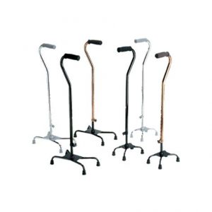 Medline Aluminum Small Base Quad Cane Health Products