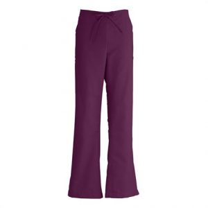 Medline ComfortEase Ladies Modern Fit Cargo Scrub Pants - Wine Health Products