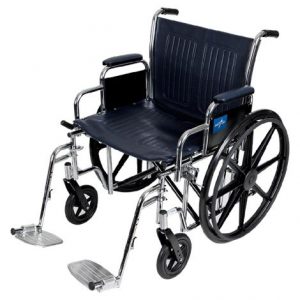 Medline Extra-Wide Manual Wheelchair Health Products