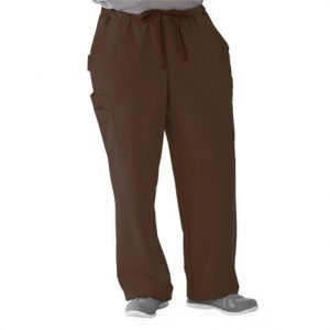 Medline Illinois Ave Mens Athletic Cargo Scrub Pants with 7 Pockets - Chocolate Health Products