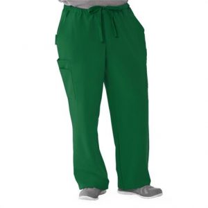 Medline Illinois Ave Mens Athletic Cargo Scrub Pants with 7 Pockets - Hunter Green Health Products