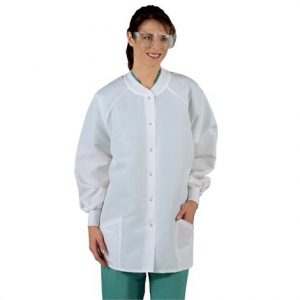 Medline Ladies ResiStat Protective Warm-Up Jackets Health Products