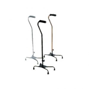 Medline Large Base Aluminum Quad Cane Health Products