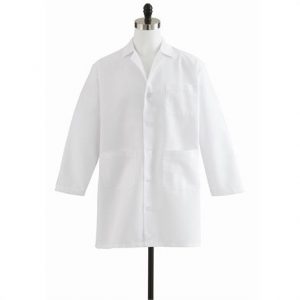 Medline Men Staff Length White Lab Coat Health Products