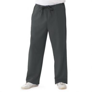 Medline Newport Ave Unisex Stretch Fabric Scrub Pants with Drawstring - Charcoal Health Products