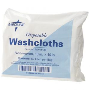 Medline Non-Woven Disposable Washcloths Health Products