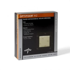 Medline Optifoam AG Plus Silver Wound Dressings Health Products