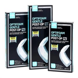 Medline Optifoam Gentle Ag Plus Post-Op Dressing Health Products