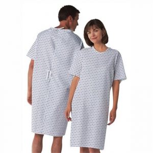 Medline Overlap Back Tie Patient Gowns Health Products