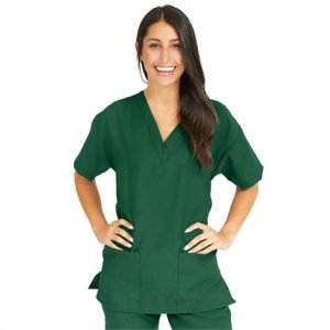 Medline PerforMAX Ladies V-Neck Tunic Scrub Tops - Evergreen Health Products