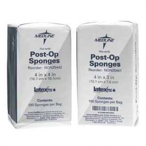 Medline Post-Op Non Sterile Gauze Sponges Health Products