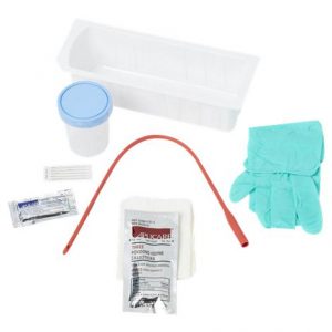 Medline Red Rubber Urethral Catheterization Tray Health Products