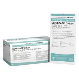 Medline SensiCare Green with Aloe Powder-Free Surgical Gloves Health Products