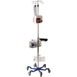 Medline Stainless Steel Six Leg Heavy Duty IV Pole Health Products