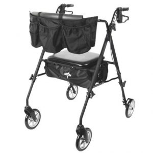 Medline Stealth Four-Wheel Folding Rollator Health Products