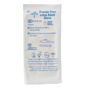 Medline Sterile Powder-Free Latex Exam Gloves Singles Health Products