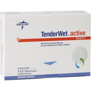 Medline TenderWet Active Cavity Pre-Wet Round Dressing Health Products