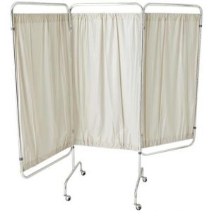 Medline Three-Panel Vinyl Privacy Screen Health Products