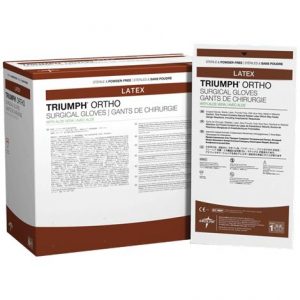 Medline Triumph Ortho With Aloe Vera Latex Surgical Gloves Health Products