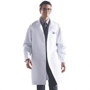 Medline Unisex Knee Length Lab Coats-White Health Products