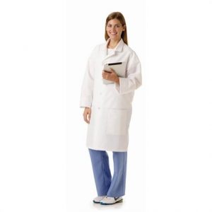 Medline Unisex SilverTouch Staff Length Lab Coats Health Products