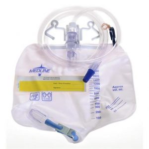 Medline Urinary Drainage Bag With Anti Reflux Device And Metal Clamp Health Products