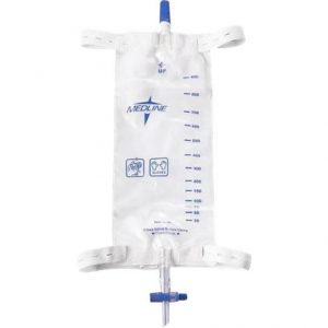 Medline Urinary Leg Bags With Comfort Straps And Slide-Tap Drainage Port Health Products