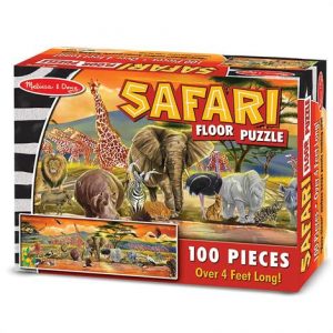 Melissa & Doug 100 Piece Safari Floor Puzzle Health Products