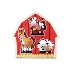 Melissa & Doug Barnyard Animals Jumbo Knob Puzzle Health Products