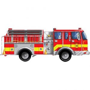 Melissa & Doug Giant Fire Truck Floor Puzzle Health Products