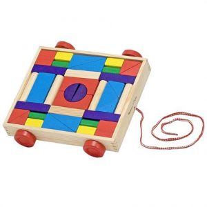 Melissa & Doug Unit Blocks on Wheels Health Products