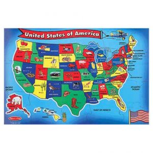 Melissa & Doug United States of America Map Puzzle Health Products