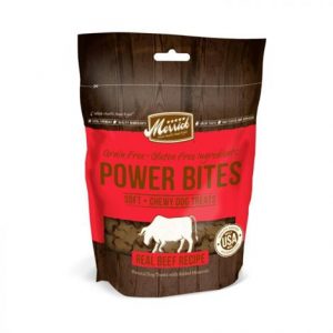 Merrick Power Bites Soft & Chewy Dog Treats - Real Texas Beef Recipe Health Products