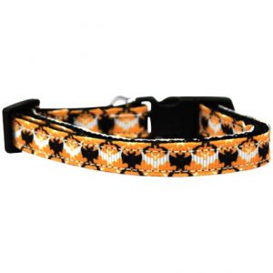 Mirage Bat Argyle Nylon Cat Collar Health Products